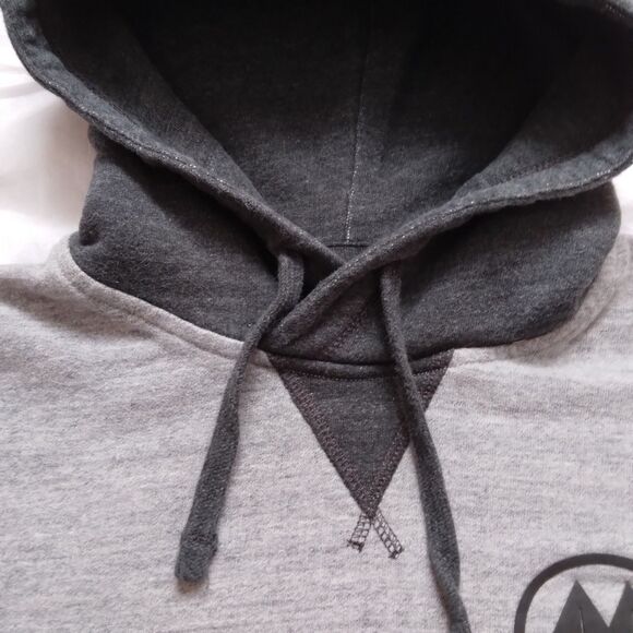 American Eagle Outfitters USA 1977 Gray Hoodie Pullover Spell Out Mens Medium - Picture 6 of 14